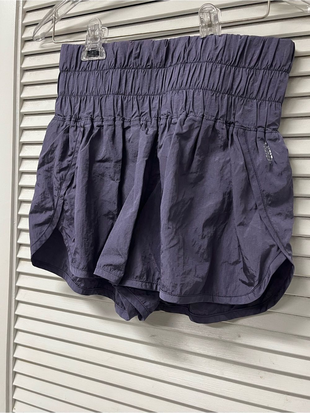 FREE PEOPLE -movement ✨small✨Purple Athletic Skirted Shorts with Smocked Waist